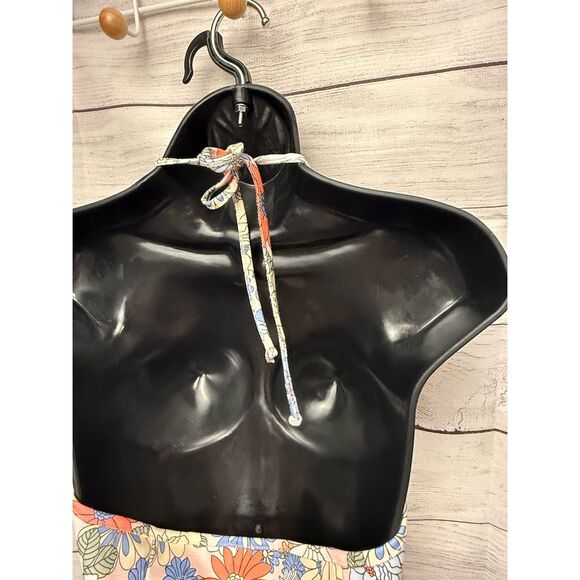 Altar’d State Women's Floral Halter Midi Dress Summer Casual Size L - Picture 5 of 6